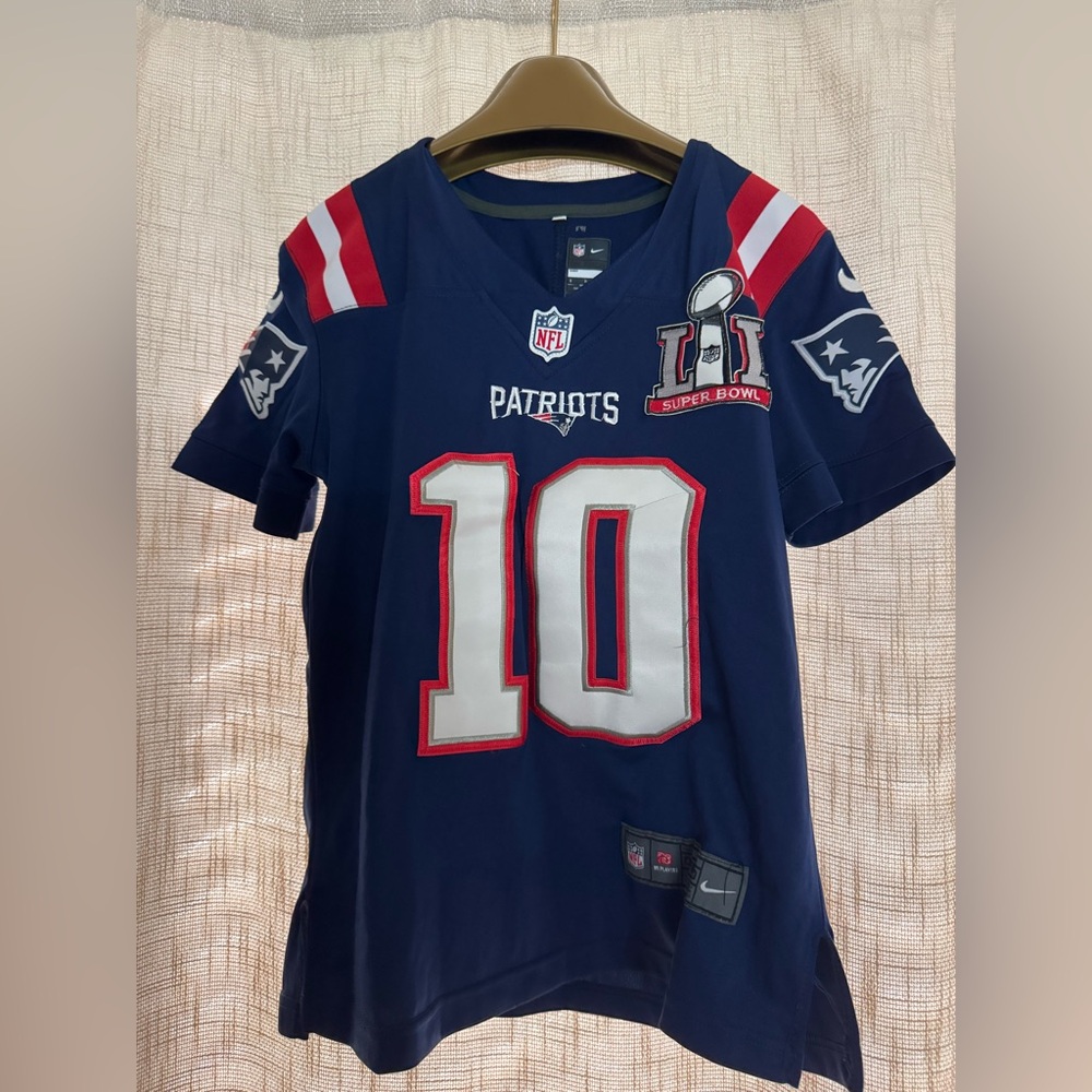 NFL Woman’s Patriots Navy Jersey with Red Accents